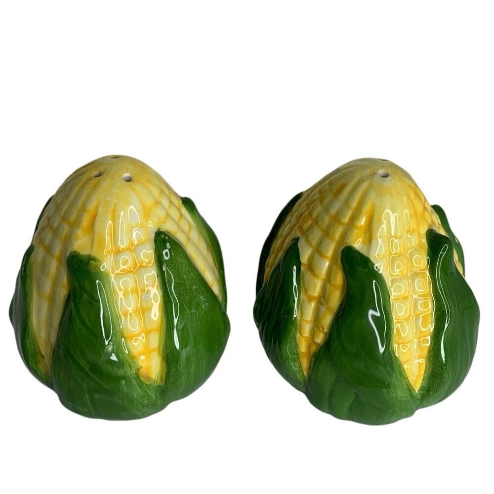 Vintage Ceramic Corn Salt & Pepper Shaker Set